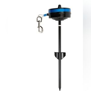 Like New In-ground retractable 360° in ground tie out for dogs up to 80lbs.